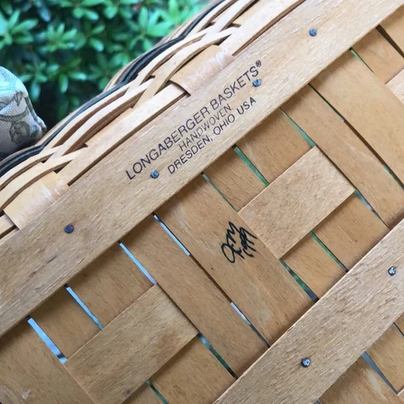 Vtg ‘99 LONGABERGER Generosity Basket 9-Piece Set RARE Inserts Green Plaid NEW